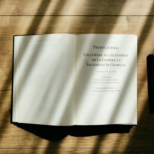 Photo from Unsplash (open book on a wooden table).